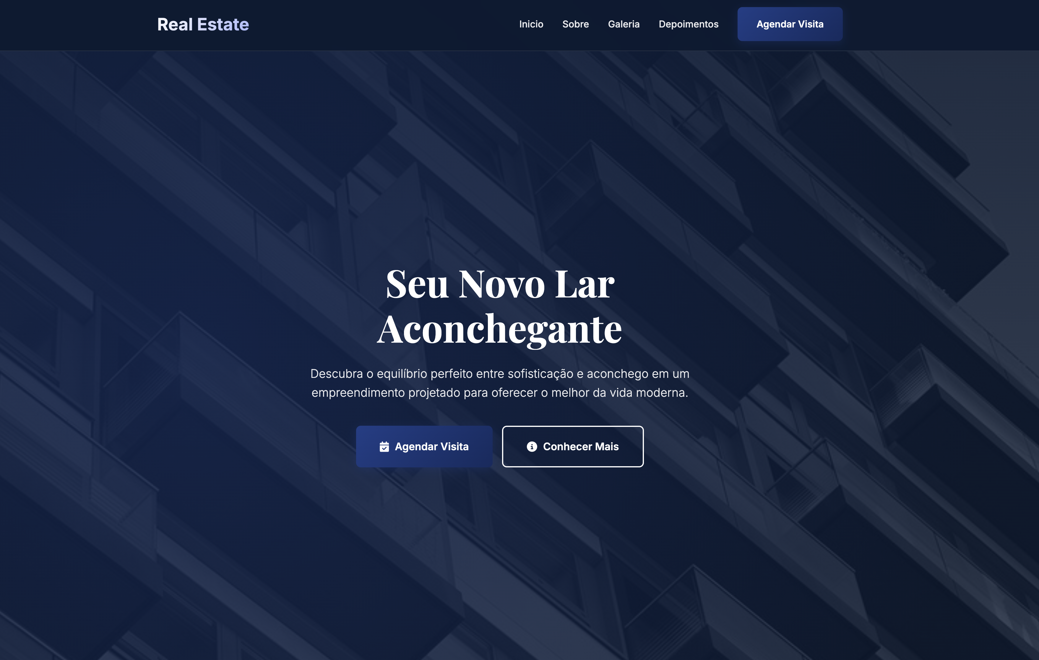 Landing page para imobiliária - Real State